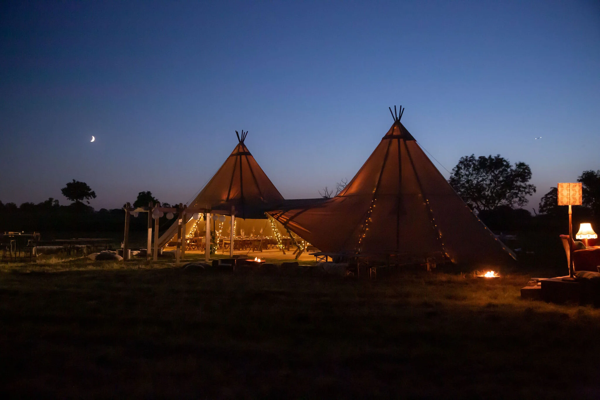 Teepee marquee top